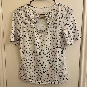 MOTF White Pap 22 Raccolta Carta Top Womens Size XS